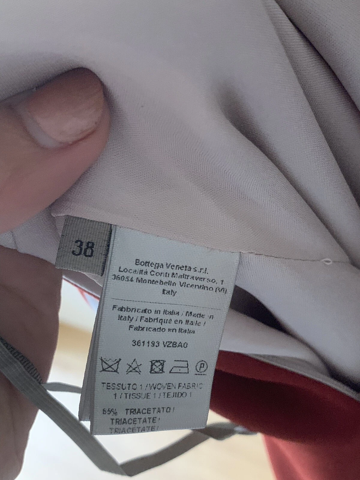 Abito da donna rosso a righe Bottega Veneta taglia 38 US 2 4