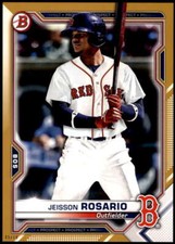 Jeisson Rosario 2021 Bowman 5x7 Prospects Gold #BP-37 5/10 Red Sox