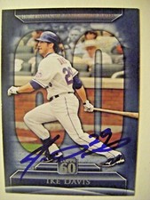 IKE DAVIS signed SP METS 2011 Topps 60 INSERT baseball card AUTO YANKEES #T60-46