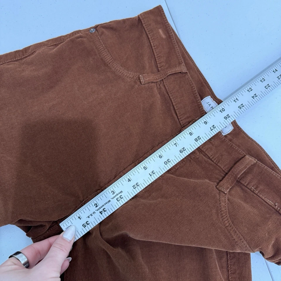 James Jeans 女式裤子 31 经典骆驼棕色高级紧身灯芯绒波西米亚 — 第 4/4 张图片