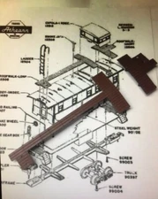 Athearn HO Steel Cupola Caboose Roofwalk Long & Short Set - Multiple Colors NEW