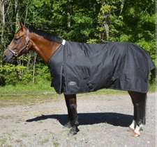 Big D Country Pride Glacier Heavyweight Turnout Horse Blanket - 70" Black