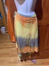 Tag 1080 Wrap Around Dance Skirt Ballet Jazz Tie Dye