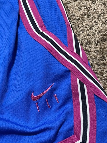 Nike Women's Fly Crossover Basketball Shorts Size 3XL Hyper Royal CK6599 - 第 2/7 張圖片