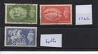 GB - George V1  (1722)  1951 - High values - 2/6d - 10/-d  - fine cancels