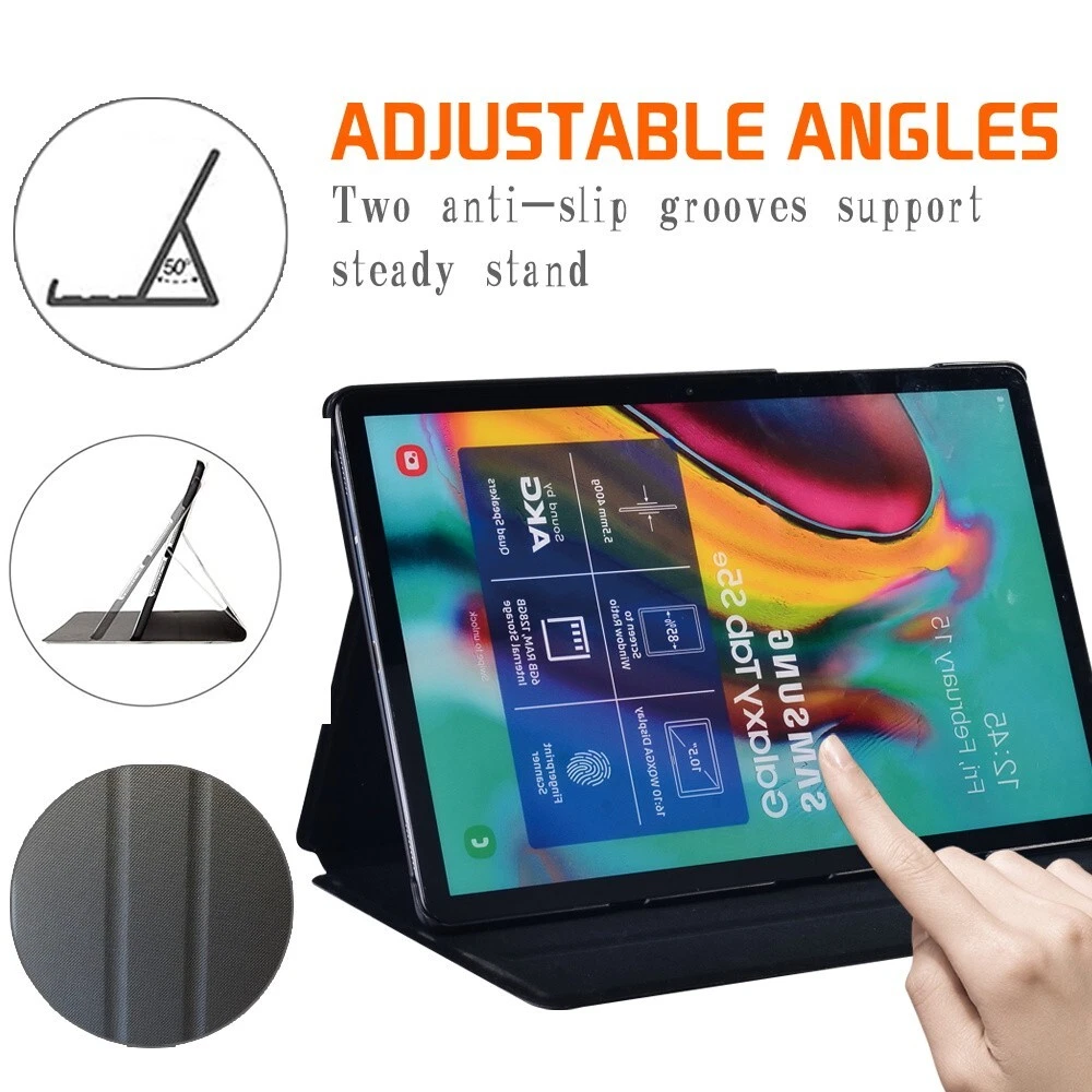 Printed PU Leather Tablet Stand Folio Cover Case For Nokia T20 10.4 Inch - Picture 3 of 14