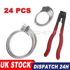 24UNIVERSAL CV BOOT CLIPS KIT WITH TOOL STAINLESS STEEL SET CV JOINT CRIMP CLAMP