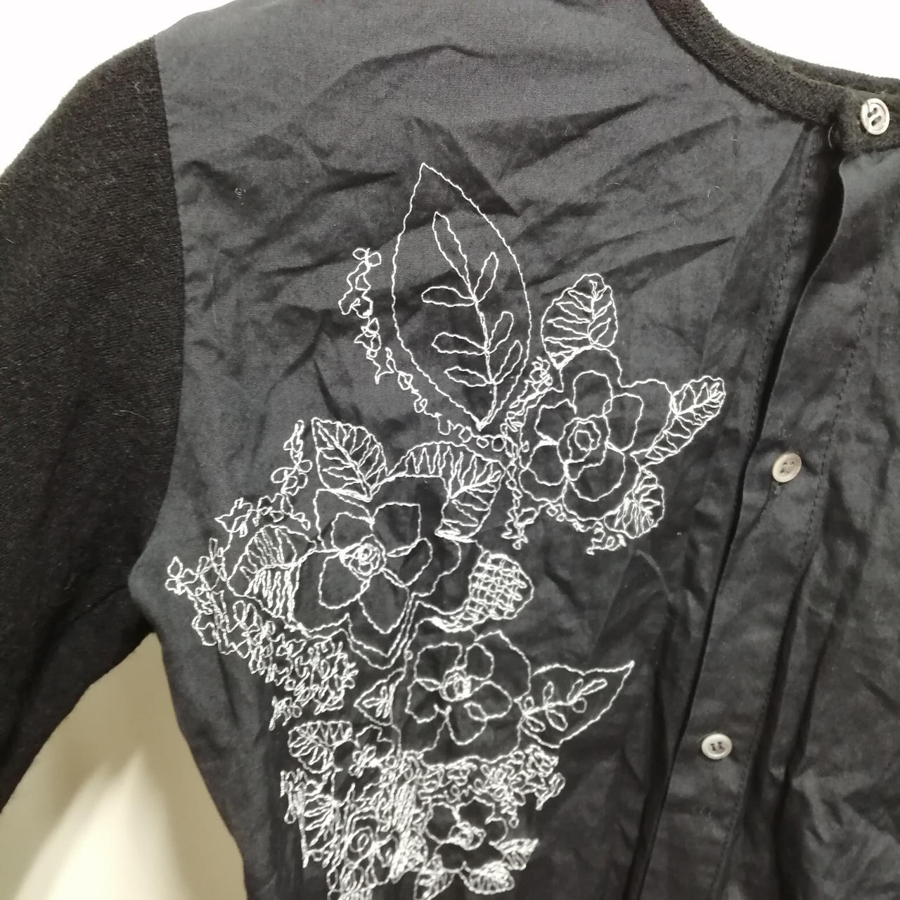 SAINT LAURENT Top a maniche nere Yohji Yamamoto Y'S L taglia L