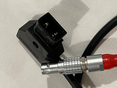 36'' 2 pin 0B Lemo to P Tap Power Cable Arri Red Steadicam Teradek Preston pro ob