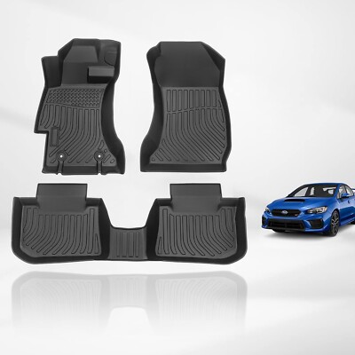 Fit 2012 2013 2014 2015 2016 Subaru Impreza Floor Mats All Weather 3D TPE Liners