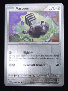 Pokemon TCG Varoom 043/064 2024 Shrouded Fable Reverse Holo Common Card - NM