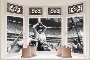 Huge Collage View Maradona Argentina Wall Stickers Decal Wallpaper 379