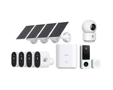 AOSU 5MP SolarCam Max System 4-Cam-Kit + 3MP Indoor Camera + 3MP Doorbell Cam...