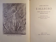 John Milton ~ L'Allegro & Il Penseroso ~ 1954 ~ Heritage Press ~ Sandglass