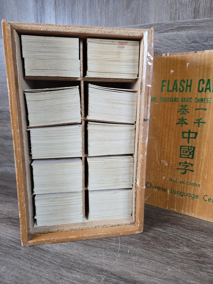 Tarjetas Flash Yale en China Caracteres Chinos Raros Idioma 1000 piezas De Colección Años 60 Foto 2 de 4