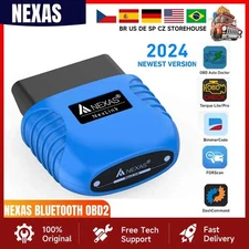 NEXAS Bluetooth OBD2 Scanner for Cars & Motorcycles - Fast Diagnostics Tool