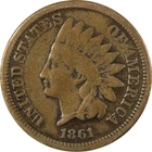 1861 Indian Head Cent G Good Details Penny 1c Coin SKU:CP1204