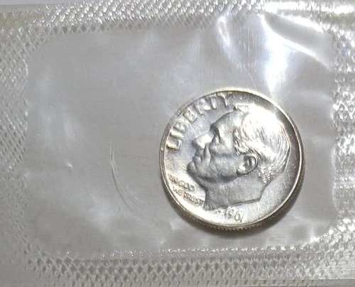 1961 Proof Dime In Mint Cello