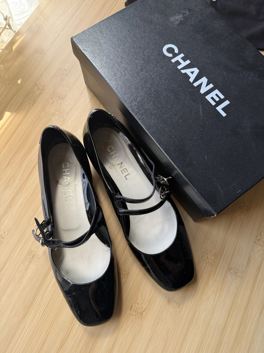 CHANEL Mary Jane Flats for Women with Upper Leather for sale | eBay