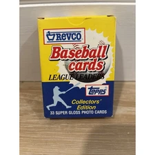 1988 Topps Revco League Leaders Complete 33 Card Set Brand New