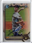 Jacob Misiorowski Autographed 2022 Bowman Draft Chrome REFRACTOR BDC132 Rookie — photo 1