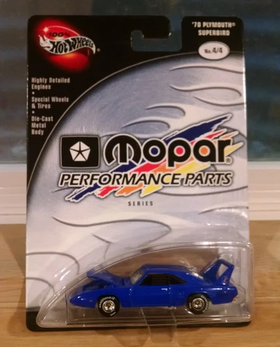 100% Hot Wheels MOPAR Performance Parts Series 70 Plymouth Superbird Blue