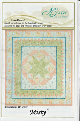 Misty - Love Flows - QUILT PATTERN - 93'' x 103'' - Jan Douglas Design