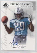 2008 SP Authentic Chirography Chris Johnson #CH-CJ Rookie Auto RC