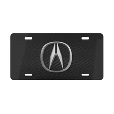 Acura Front License Plate Carbon Fiber Simulation Tag Vanity Style - NEW