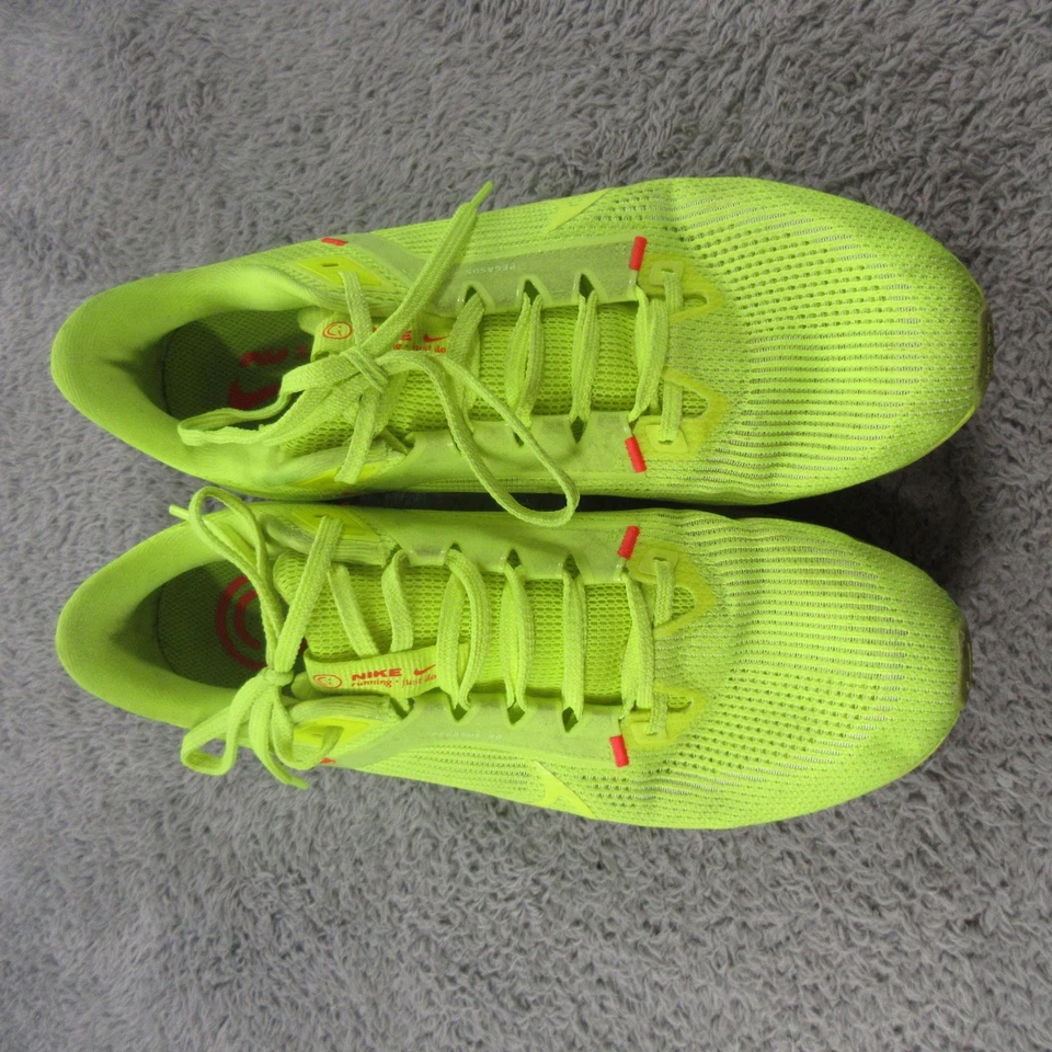 Nike Air Zoom Pegasus 40 Shoes Womens Size 10.5 Neon Green Running DV3857-700 - Image 4 of 4