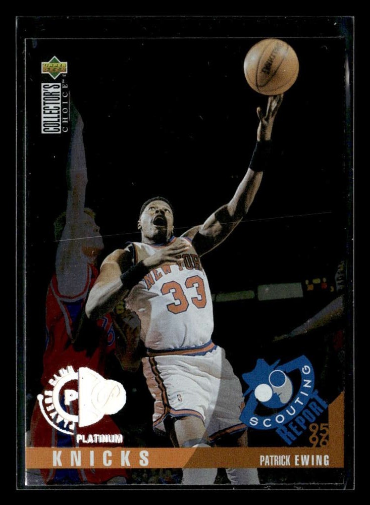1995-96 Collector's Choice Patrick Ewing #338 Platinum Player's Club IC903