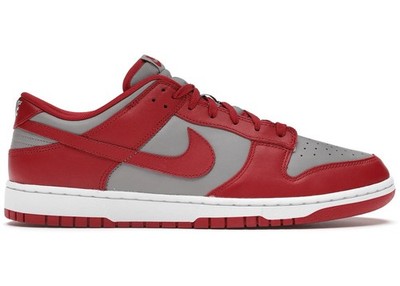 Nike Dunk Low Medium Grey/Varsity Red-White Size 7 Women