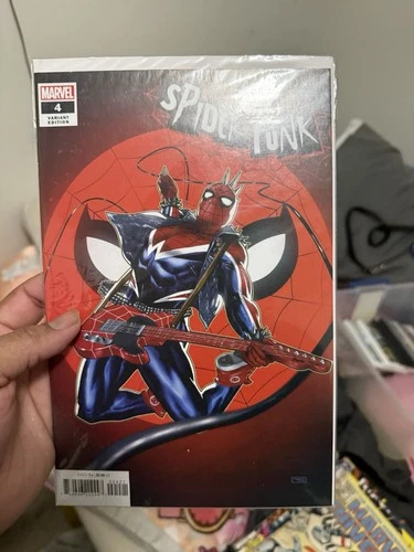 Spider-Punk #4 Variant Edition-Taurin Clarke Cover (Marvel Comics October 2022)