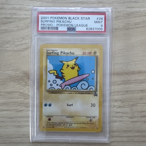 Surfing Pikachu graded PSA 9 for sale on eBay