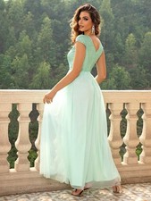 Mint Green Sequin Formal Gown  Never Worn  Size XS