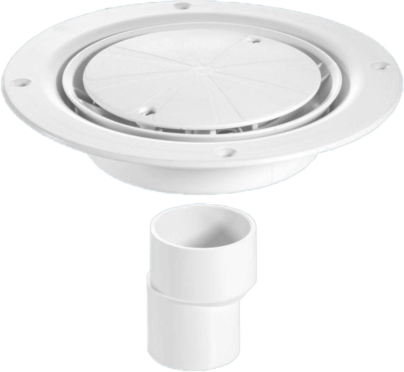 McAlpine USG2WH Untrapped Gully, 2"" Vertical Outlet and 2"" x 1.5"" Socket Reducer