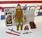 GI Joe Budo 1988 v1 *100% COMPLETE w/File Card, Near Mint!* Vintage ARAH Orig.!