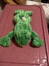 Dakin Croaker Sound Frog Plush Spotted Stuffed Animal 1988 Rattle Toy Vintage