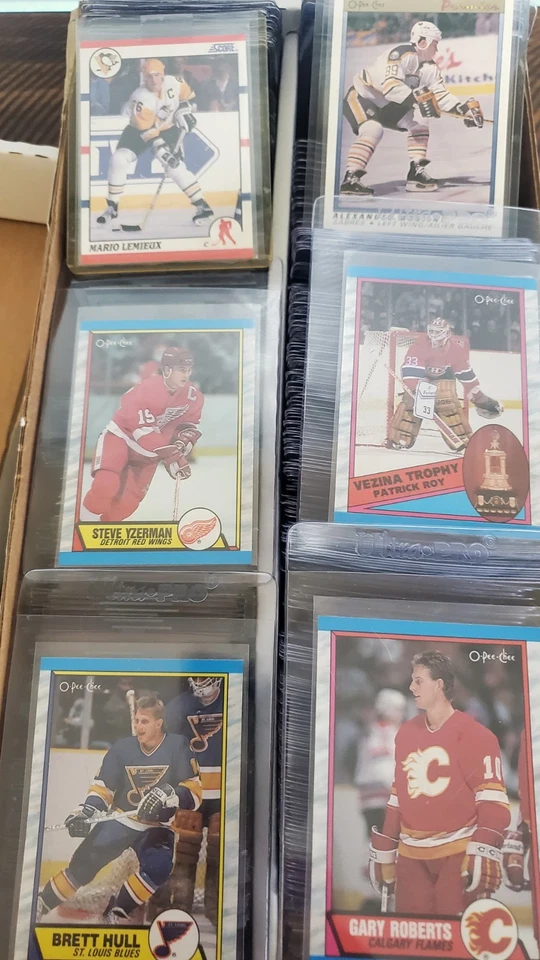 1000 + Tarjetas de Cuenta 100% Tarjetas de Hockey LOTE ESTRELLAS RC Salón de la fama Foto 3 de 4