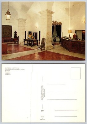 Estremoz Portugal Pousada Rainha Santa Isabel Castle Lobby Postcard