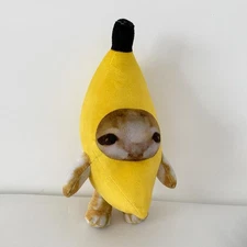 17cm Banana Cat Doll Pendant Keychain Crying Happy Banana Cat Gifts Love