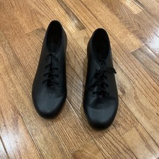 Ladies Jazz Tap Shoes Bloch Techno Tap 2T Leather Black Size 5 1/2