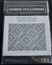 Stampin'Up! DASHING DESIGNS 3D Embossing Folder-New / Sealed in pkg