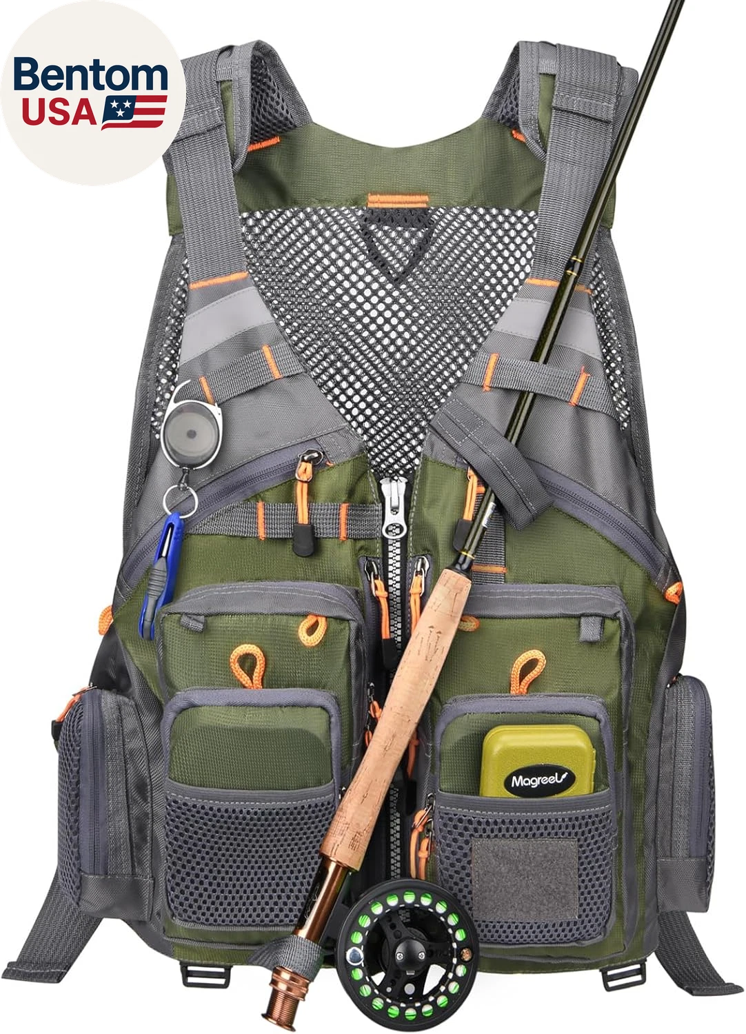 Fly Fishing Vest for Men Women, Comfortable Adjustable Fishing Vest with Multi-P