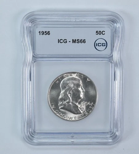 1956 Franklin Half Dollar MS66 ICG