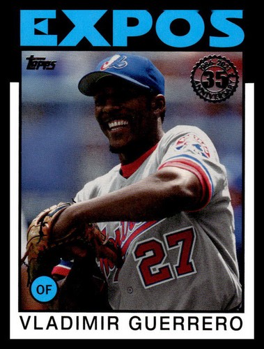 2021 Topps Vladimir Guerrero #86B-68 1986 Topps Baseball Insert Montreal Expos - 第 1/2 張圖片