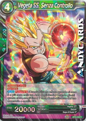 VEGETA SS, OHNE KONTROLLE   Rare R   BT5 058   Dragonball Super