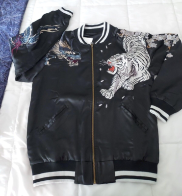 Koisea Four Creatures Sukajan Souvenir Jacket - M/Black