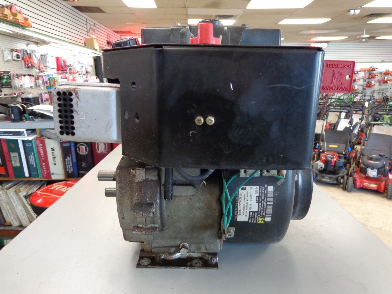 TECUMSEH HSK70130292S 7HP HORIZONTAL SHAFT ENGINE USED DUAL SHAFT eBay