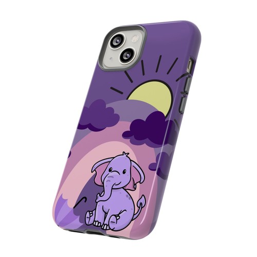 Lila Baby Elefant Regenbogen robuste Handyhülle für iPhone, Samsung Galaxy, Pixel - Bild 65 von 285